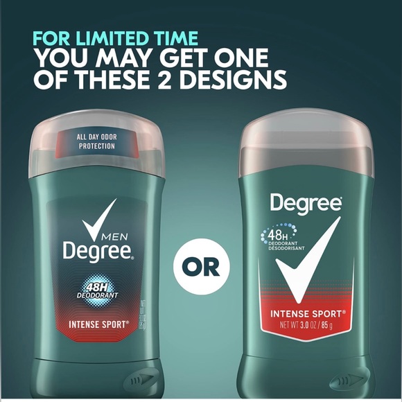 Degree Deodorant 48 Hour Odor Protection Sport Deodorant For Men 3 oz, Pack of 6 - Picture 3 of 4